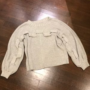 Never worn Grey balloon sleeve sweater!